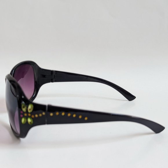 NWT Vintage 90's Large Acetate Lady Fashion Sunglasses (S.Black) - Picture 2 of 7